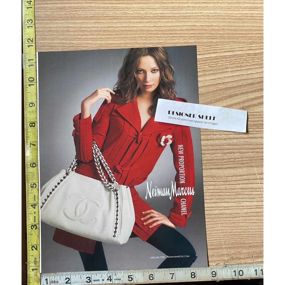 Chanel Modern Chain White Totes 2006 Fashion Campaign Print Advertisement